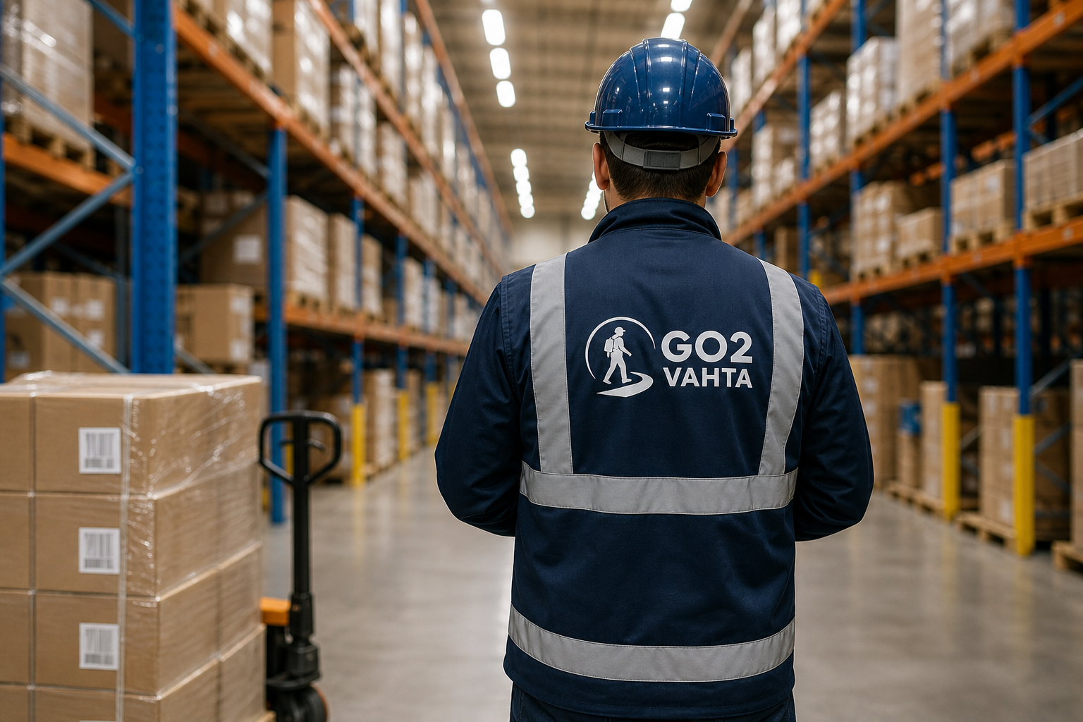 Работник склада на объекте GO2VAHTA